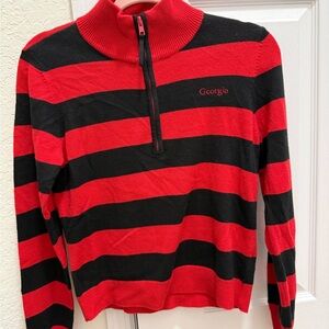 Vintage collegiate collection Georgia bulldogs sweater 1/4 zip